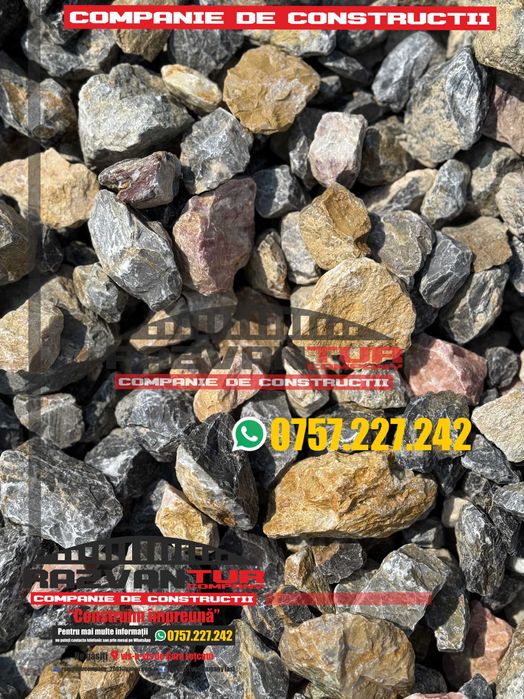 Piatra decorativa de cariera / gard / gradina 25 - 63 mm / 90 - 120 mm