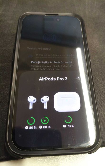 Airpods pro 3 noi, sigilate, albe, ANC real