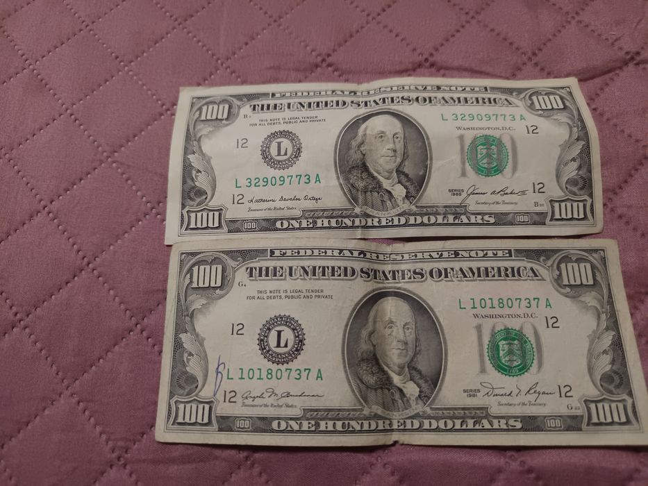 Vand bancnote dolari 1981-1985