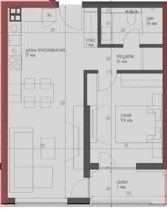 Двустаен апартамент в Кръстова вада ИНВЕСТИЦИЯ ново строителство