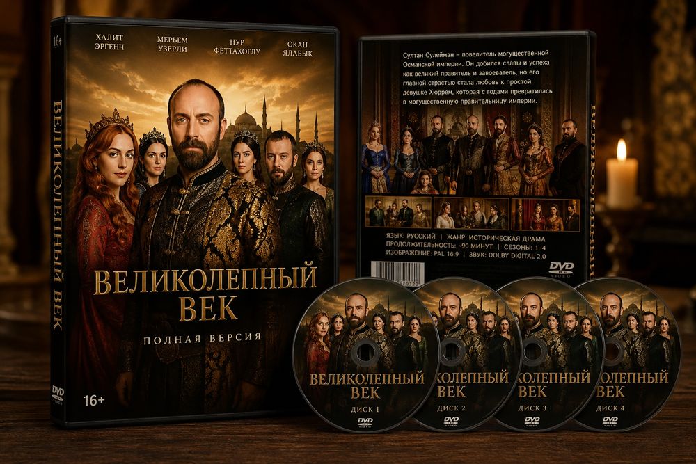Dvd диск сериала "Великолепный век"