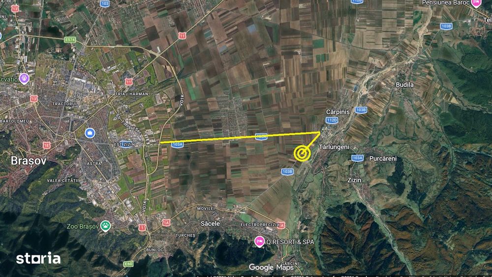 Teren Industrial Brasov - Tarlungeni deschidere la DN 103B