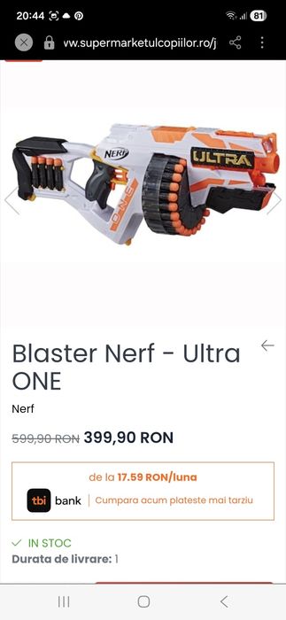 Blaster Nerf Ultra ONE