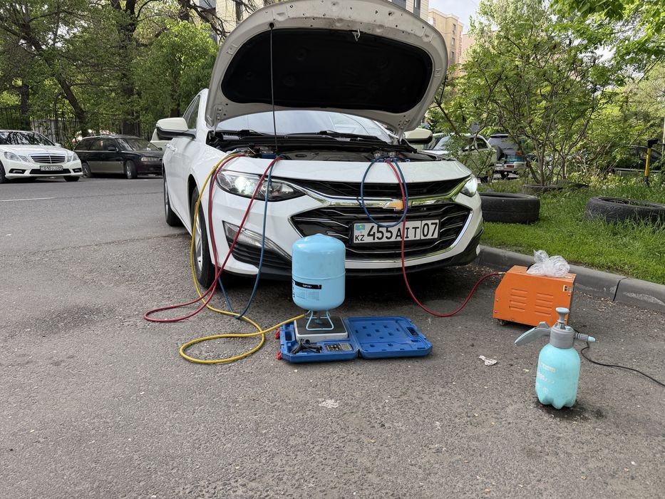 Заправка фреоном ремонт автокондиционеров прочистка системы от стружки