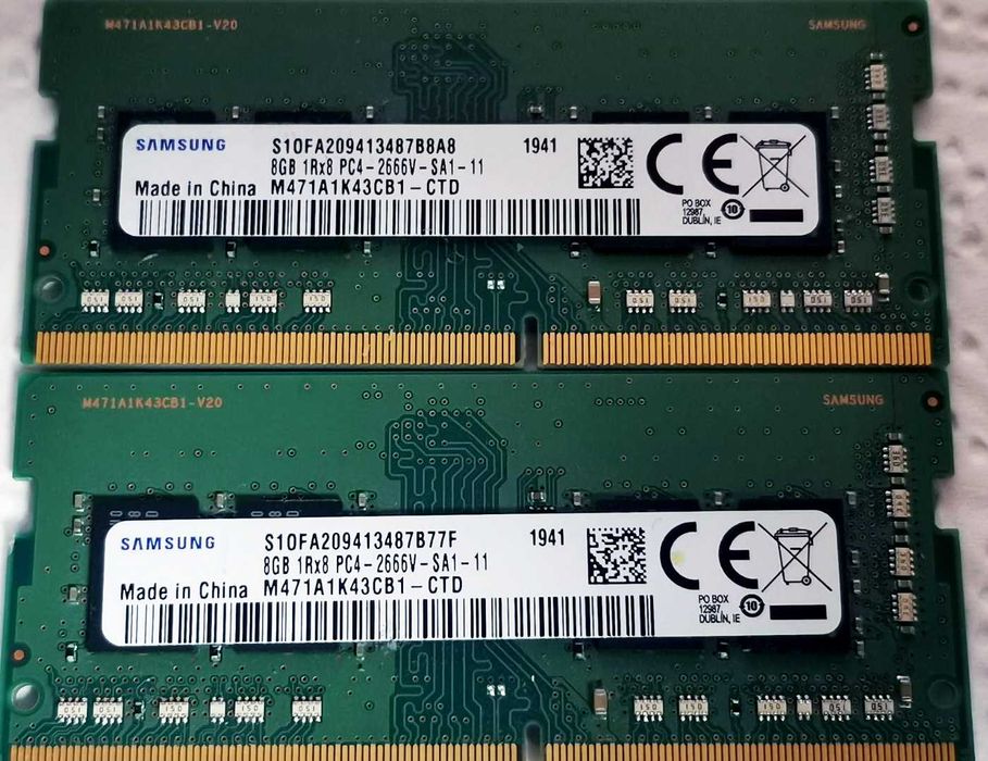 памет RAМ SODIMM 2x 8Gb (16Gb) DDR4 2666 CL19, 260 pin, 1.2v