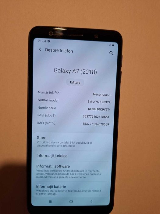 Vand Samsung A7 (2018)