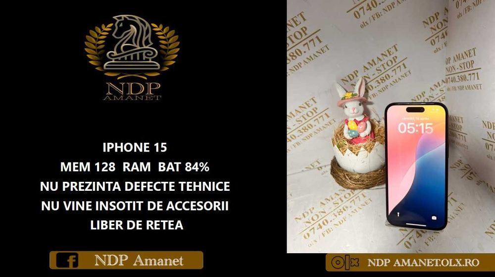 NDP Amanet Calea Mosilor 298    IPHONE 15 (53317)