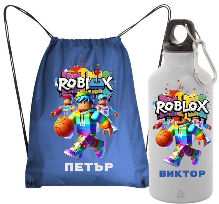 Персонализирана тениска Роблокс / Roblox комплекти за момче
