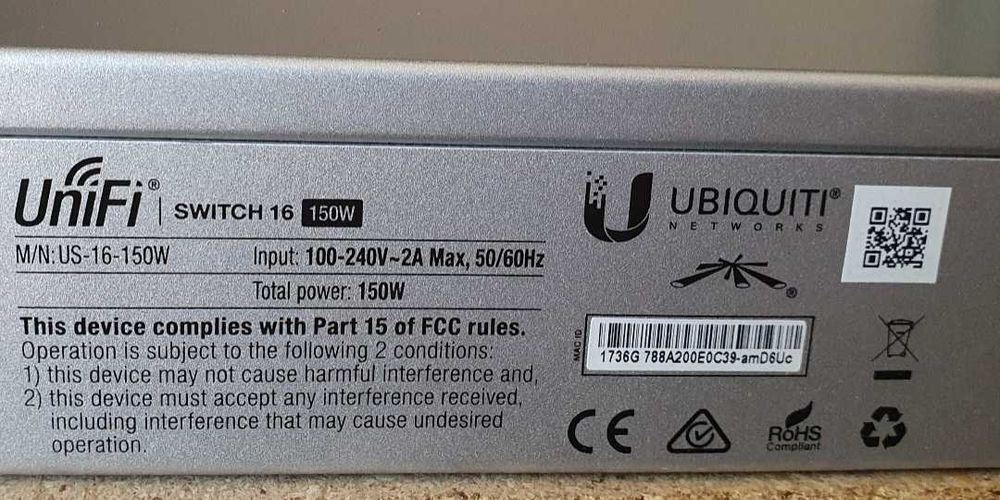 UniFi switch 16 (us 16 150w)