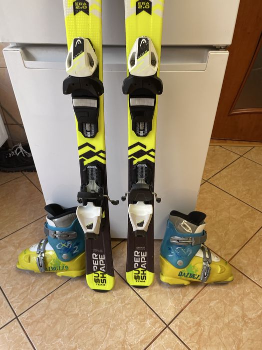 Schiuri copii 127 cm head cu clapari set ski