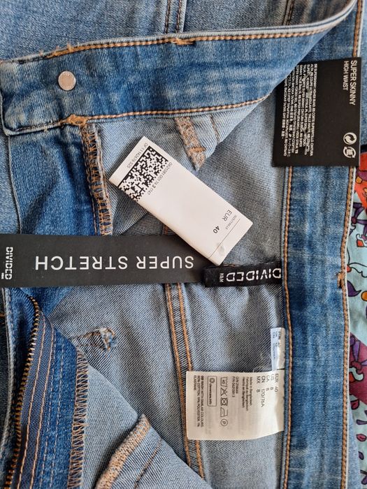 Blugii H&M,skinny, elastici