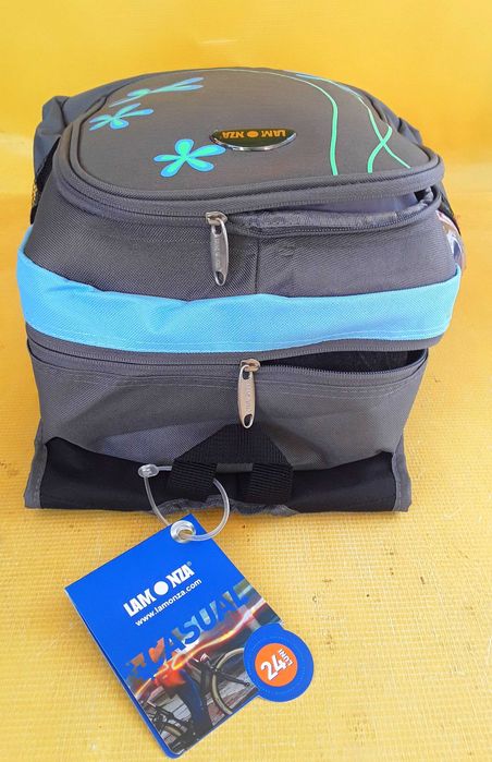 Ghiozdan tip rucsac LAMONZA CASUAL PREMIUM si Penar echipat NOI 120Lei