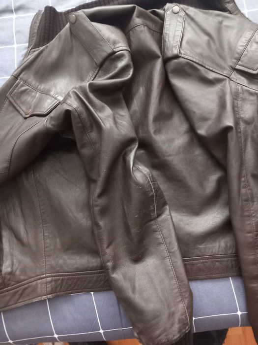 Кожено Яке Solid Jeans