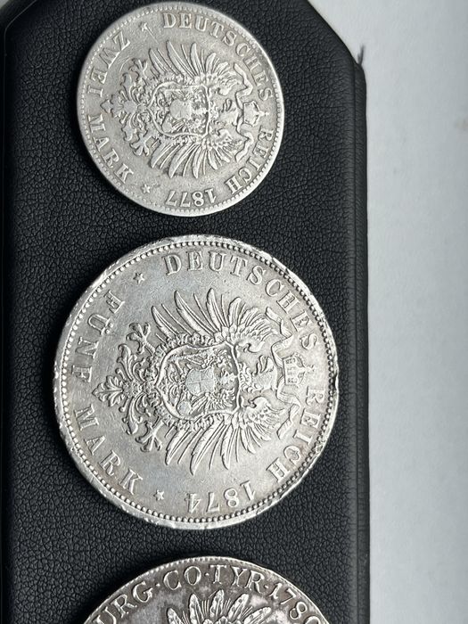 Colectie monede argint si ceas argint sec 19