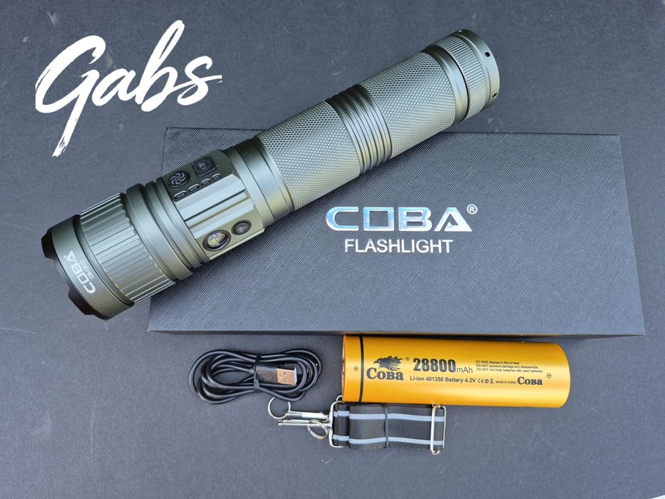 Мощен LED алуминиев фенер COBA CB-G910,TG WICK 3000m 3000м