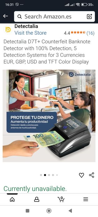 Налично Детектор за фалшиви банкноти