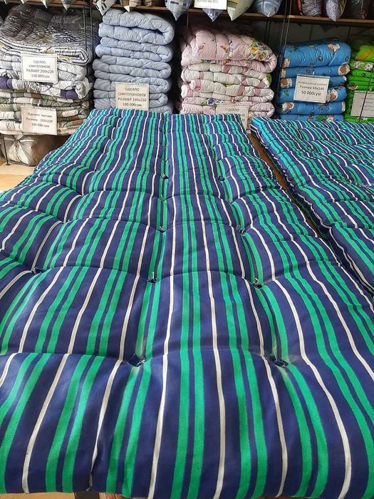 односпальный ватный матрас 75х185
бир кишилик пахтали матрас 75х185