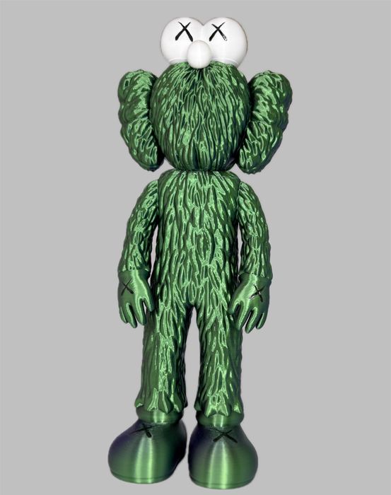 Figurină KAWS bff (replica Elmo),texturat, 30 cm