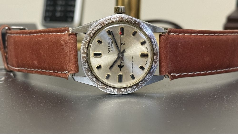 Ceas speedace airman diver gmt mecanic 37mm