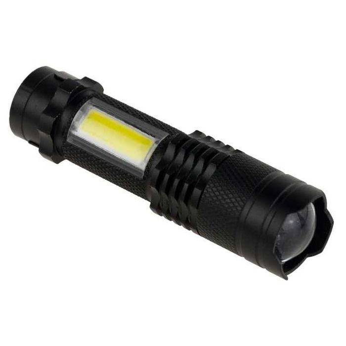 LED джобна лампа, ZakupyTV, Алуминий, 5W, 3800 lm, Черна