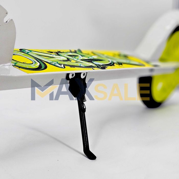 Детска тротинетка скутер scooter сгъваема бяло жълто колело играчки