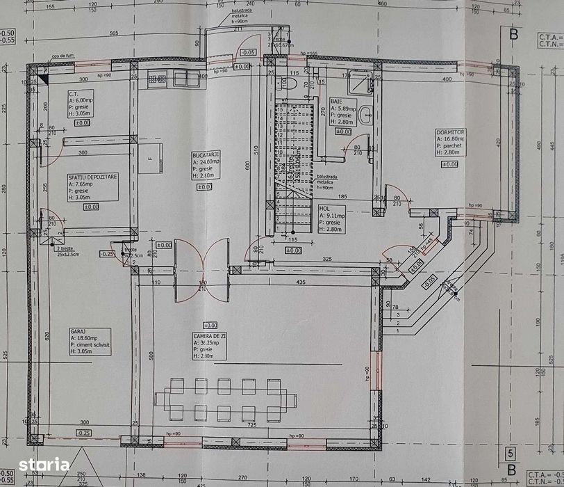 Casa individuala 215 mp utili, gradina 700 mp, Zona Gilau