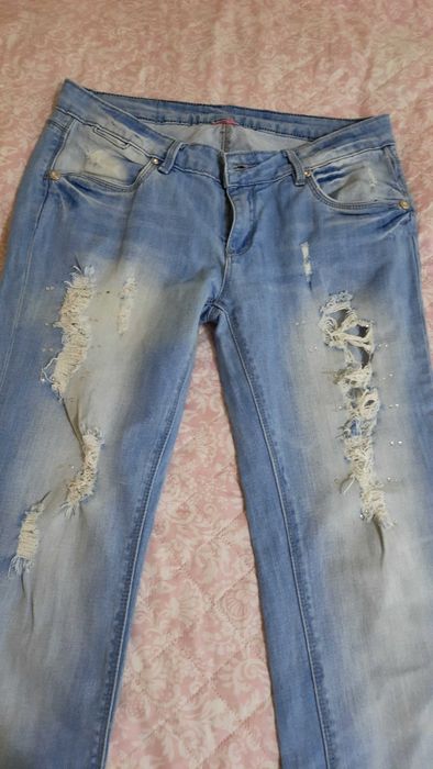 Дамски дънки светли размер М+ подарък