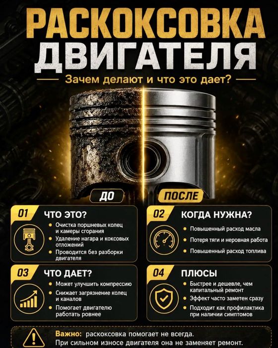 Аппаратная раскоксовка двигателя