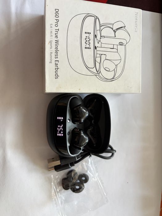 Casti Wireless Nerunsa D60 - Bluetooth 5.4, Hi-Fi