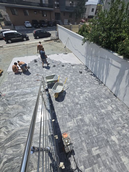 Pavele borduri Montaj