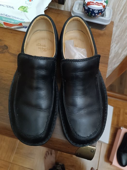 Мужские туфли Clarks на широкую ногу