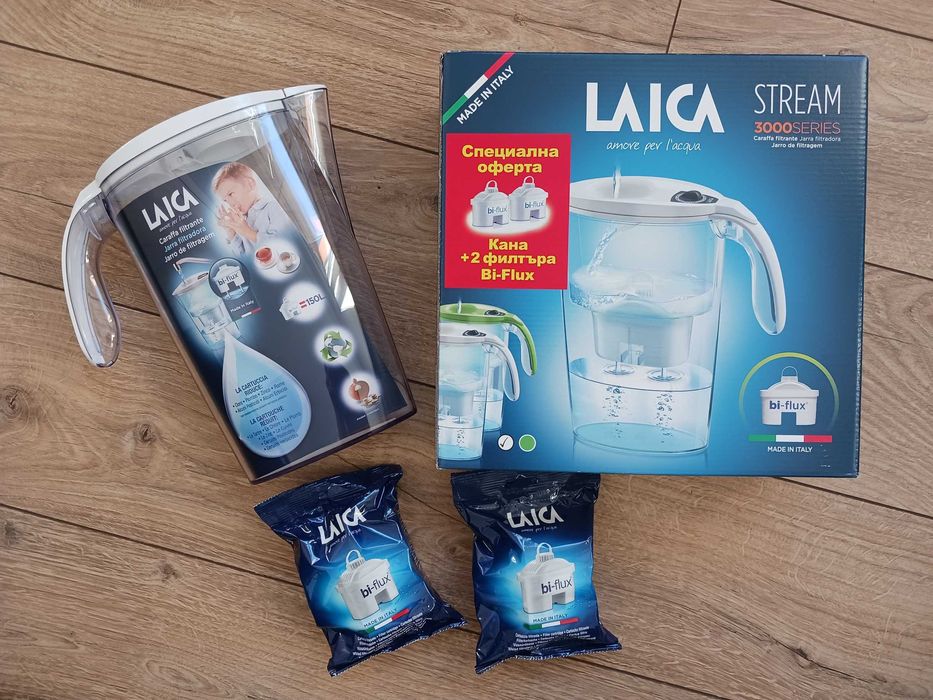 Нова филтрираща кана Laica с 2 филтъра