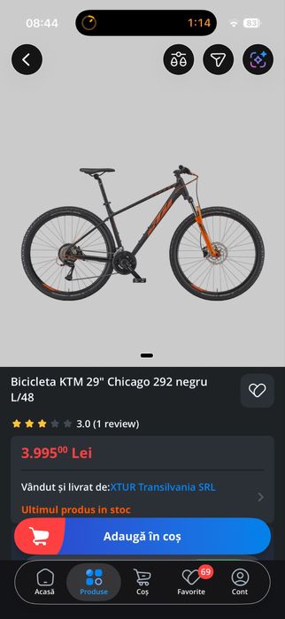 Bicicleta ktm in stare impecabila