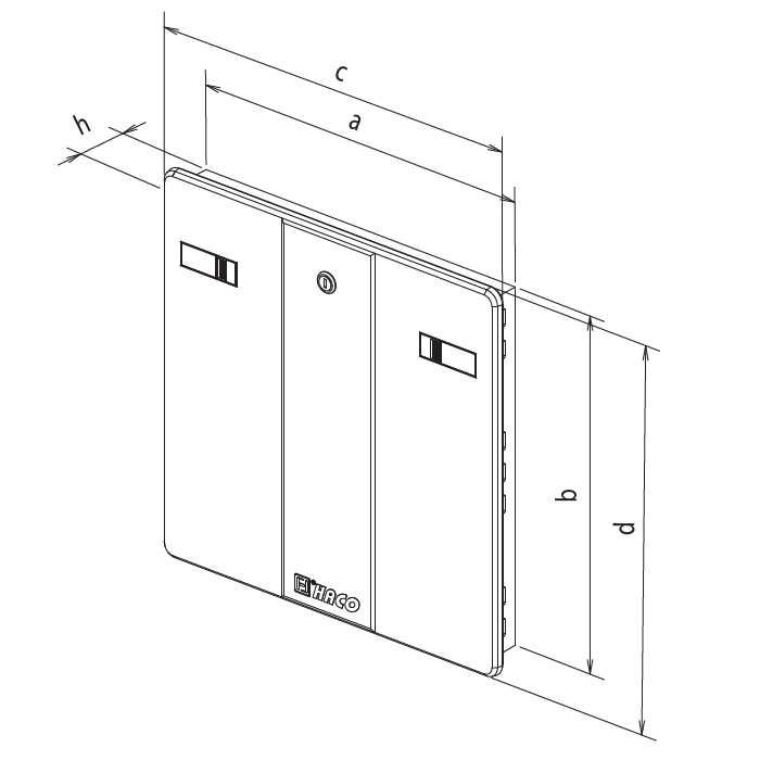 Промоция !!!  Ревизионна вратичка с ключ - голяма