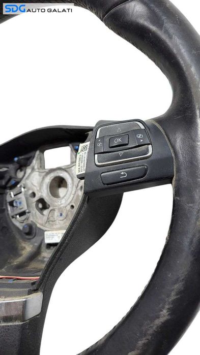 Volan Piele 3 Spite cu Comenzi Volkswagen Golf 6 2008 - 2013 Cod 3C8419091BE [L7604]