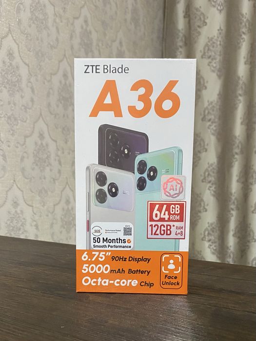 ZTE Blade A36 (чёрный/қара)