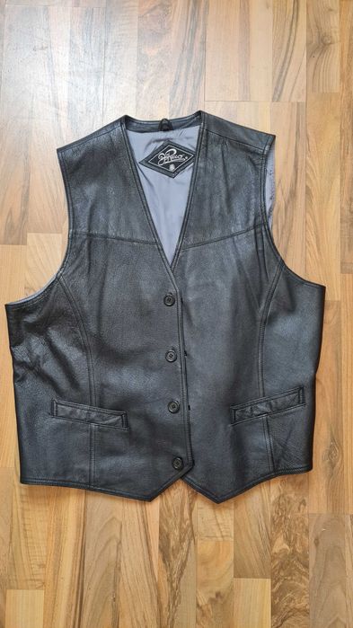 Мъжки елек от естествена кожа