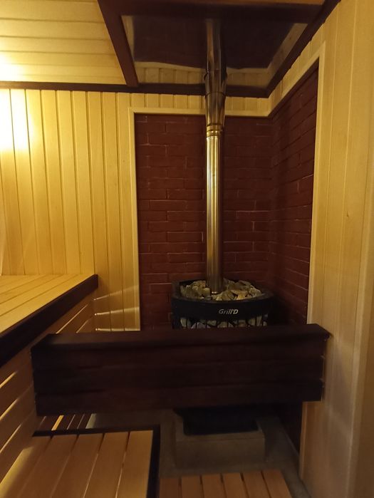 Установка банных печей дымоходов