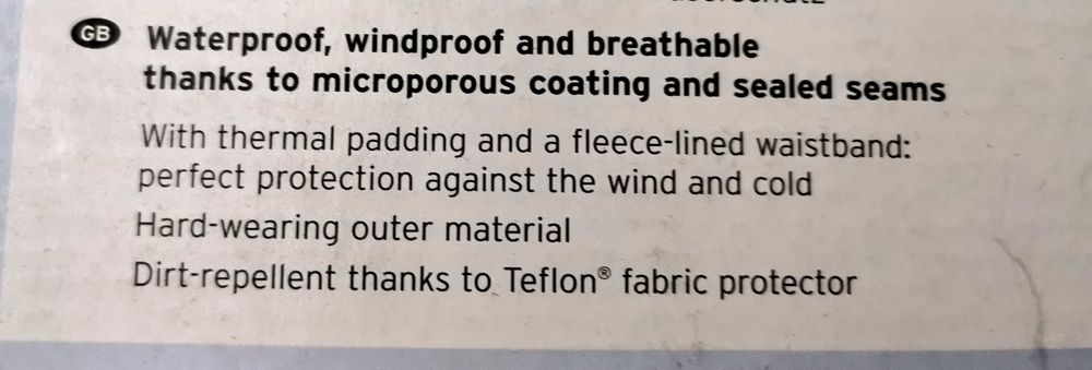 Pantaloni ski schi unisex mărime XL