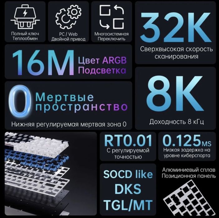 Клавиатура Ajazz alux 68 plus