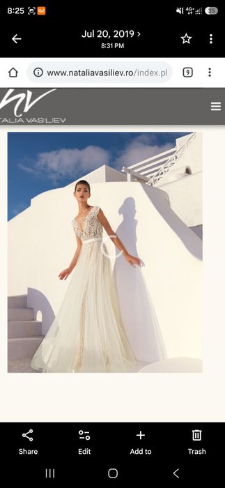 Rochie de mireasa Natalia Vasiliev mărimea M