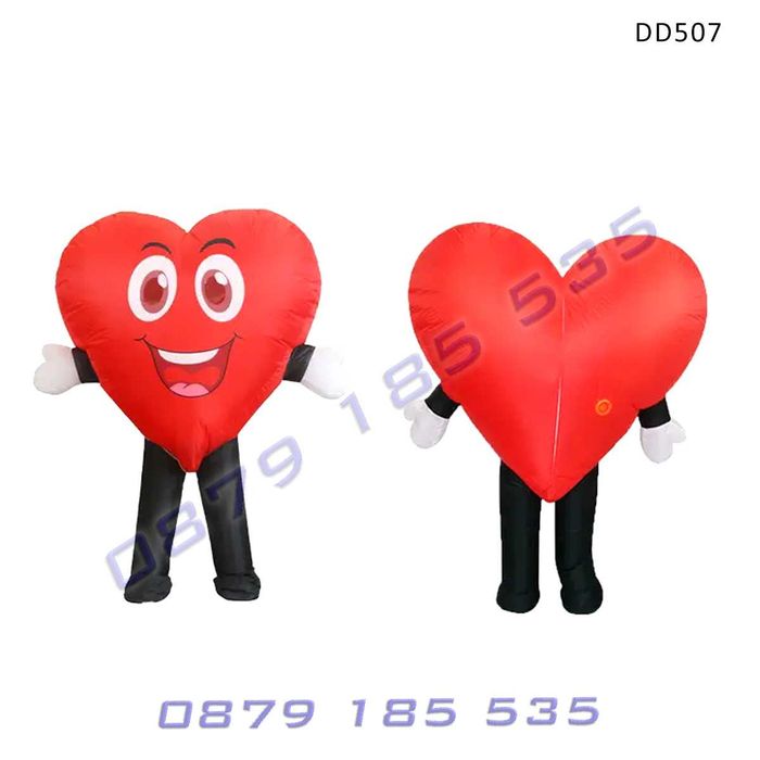 Надуваем костюм Сърце Свети Валентин романтични поводи брак сватба