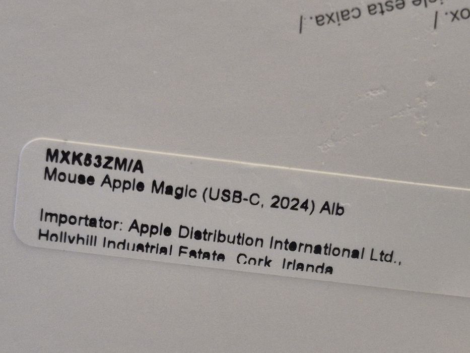 Apple Magic Mouse 2024 (MXK53ZM/A)