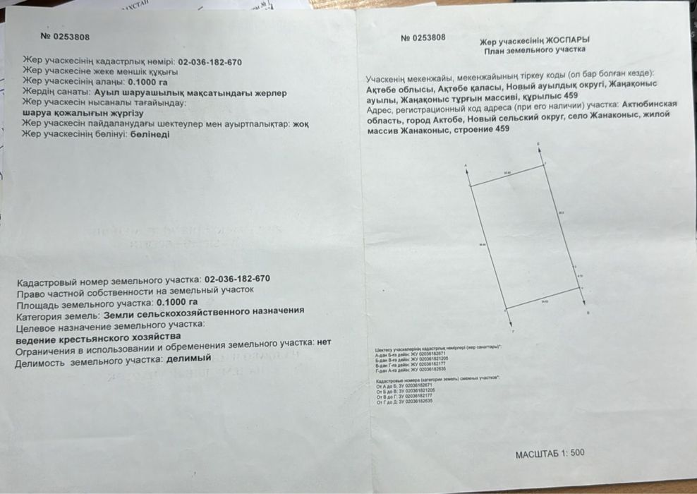 Продам земельный участок