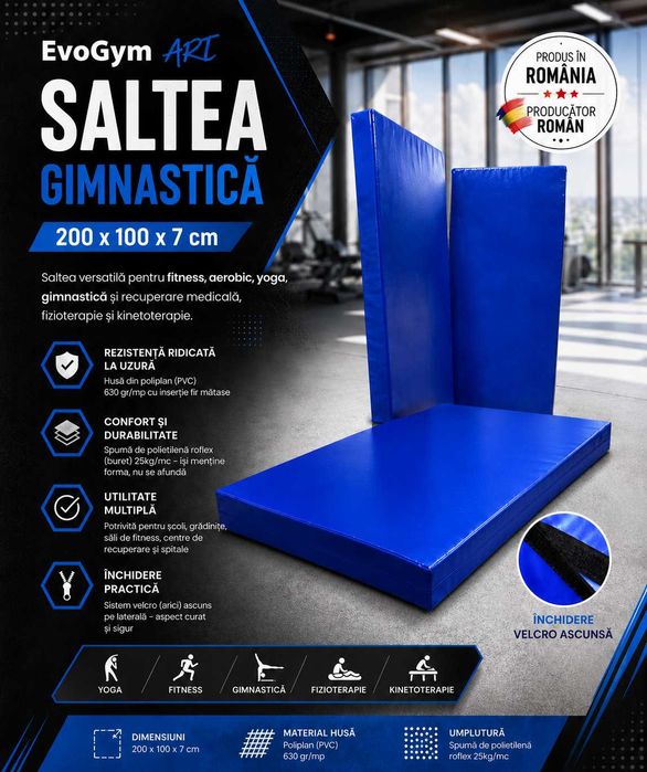 Saltea gimnastica si kinetoterapie 200x100x7 cm