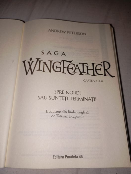 Vând carte Saga WingFeather 2