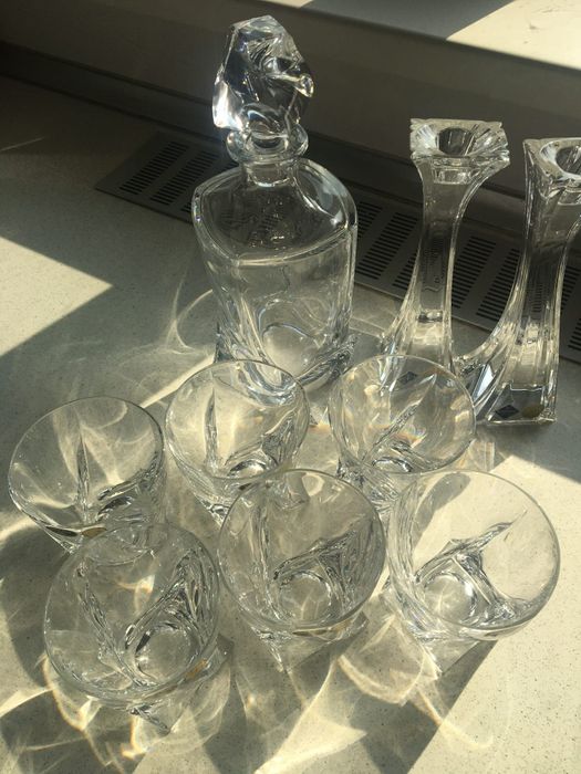 Set exclusivist din cristal Bohemia