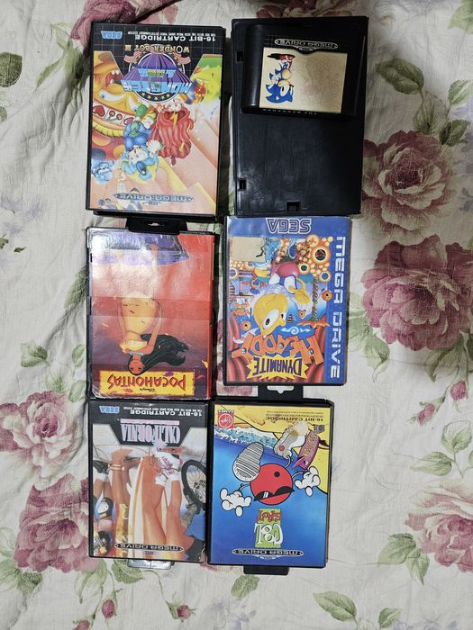 Consola 16 Bit Sega Mega Drive 2 + 6 jocuri -Sonic