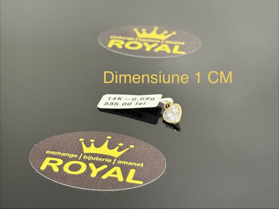 Bijuteria ROYAL : Pandantiv AUR 14K NOU / 0.56 GR