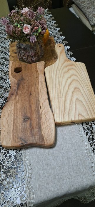 Продавам ръчно изработени кухненски дъски материал дъб черно или бяло миш ее